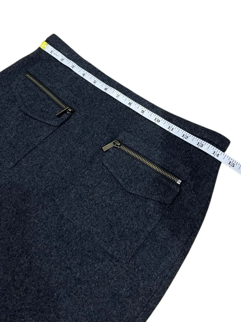 J.Crew Wool Pencil Skirt Charcoal Grey Size 0